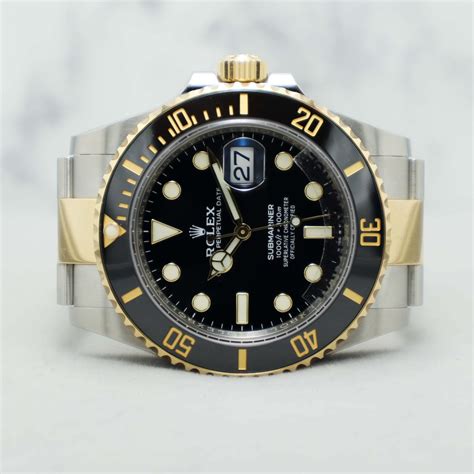 rolex submariner half gold|rolex gold and stainless submariner.